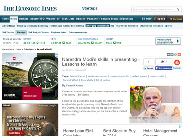 Narendra Modi Skills In Presenting Lessons To Learn